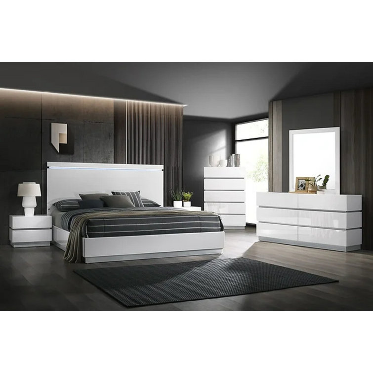 Orren Ellis Yahne Queen Platform Configurable Bedroom Set Wayfair